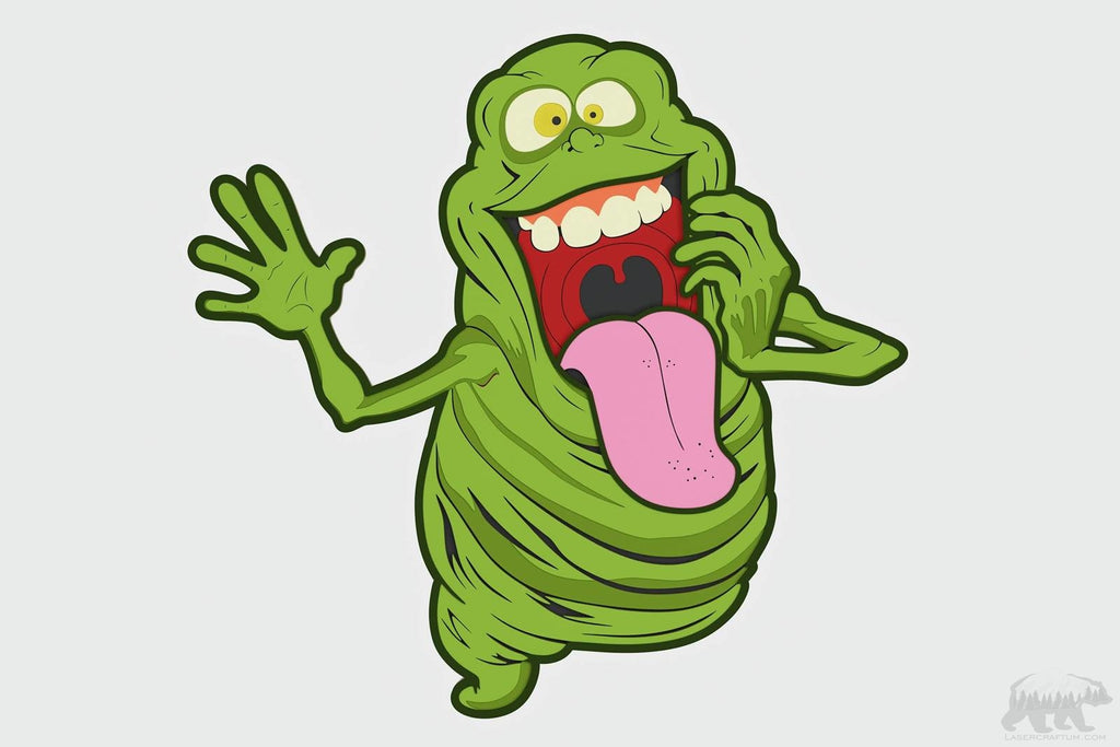 Slimer ghostbusters layered design for cutting