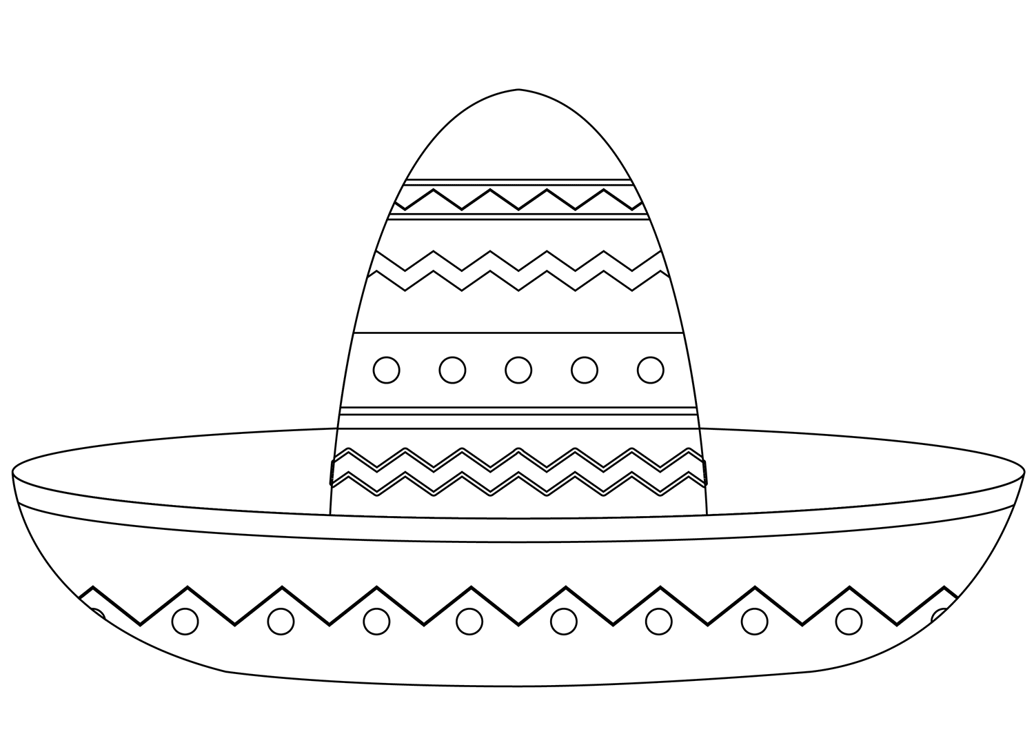 Sombrero printable template free printable papercraft templates