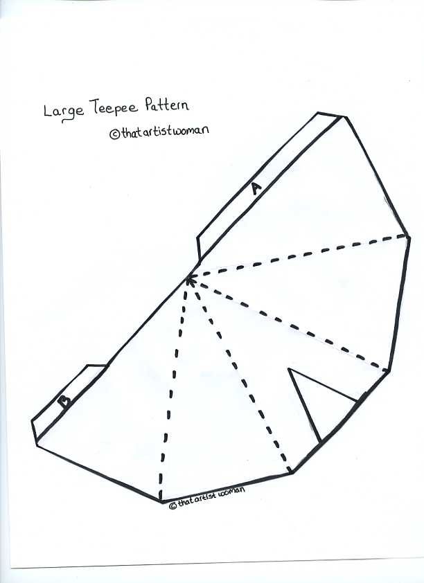 Printable cut out teee template