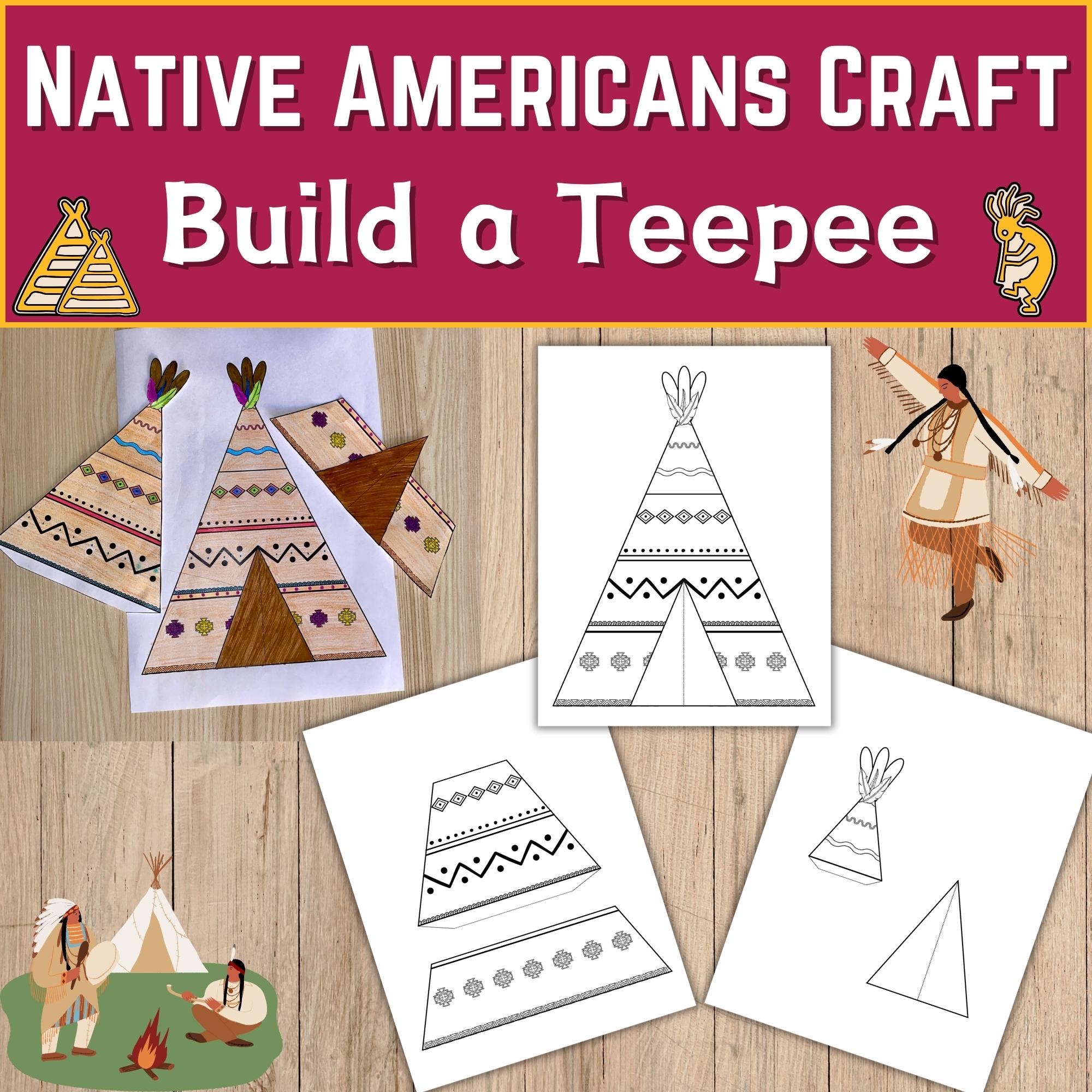 Build a teepeetipi native americans crafts design your own teepee template create a teepeetipi made by teachers