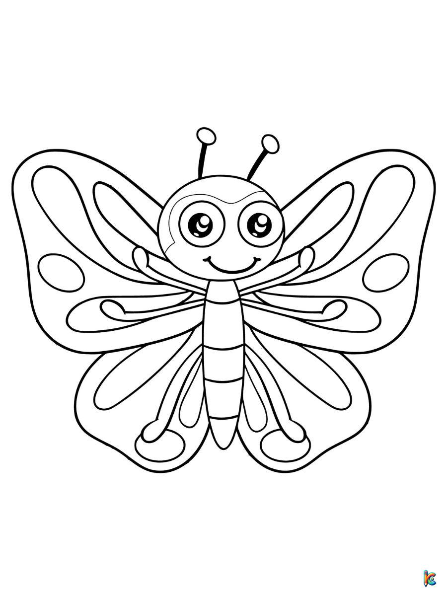 Butterfly coloring pages â