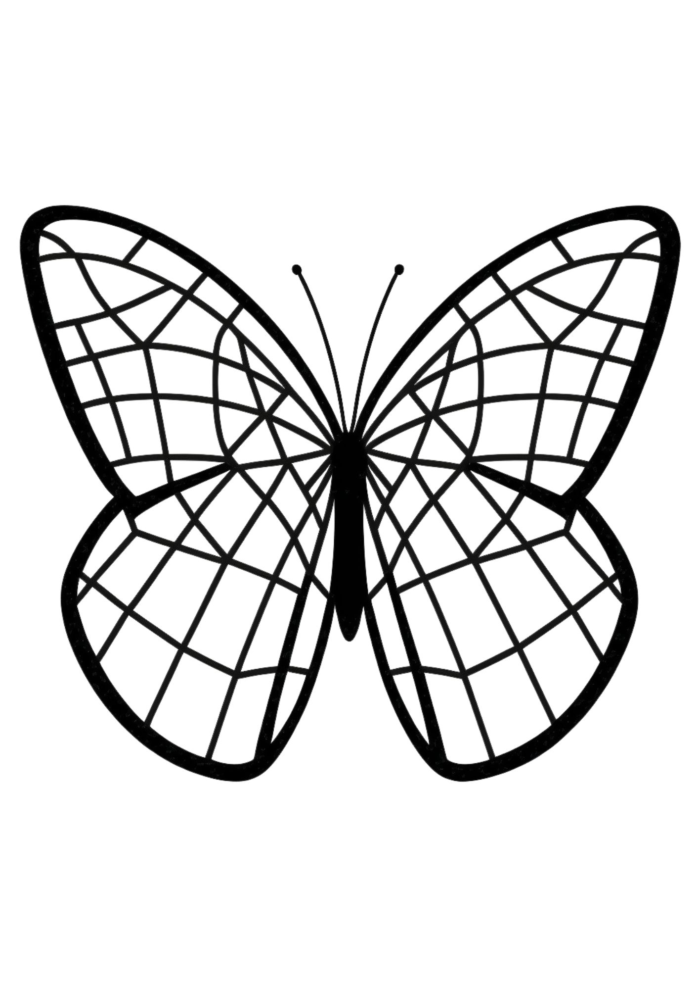 Unique butterfly coloring pages for adults and kids