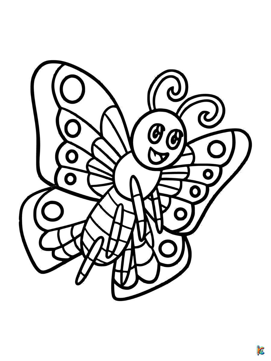 Butterfly coloring pages â