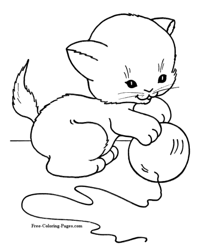Coloring pages of cats