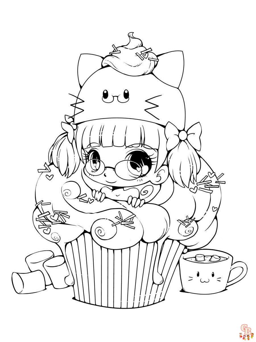 Cute food coloring pages free and printable sheets