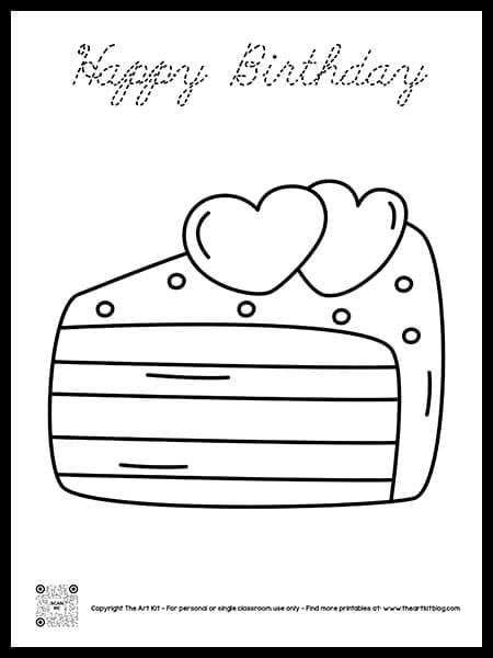 Happy birthday coloring page free homeschool deals