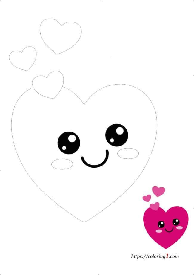 Heart coloring pages