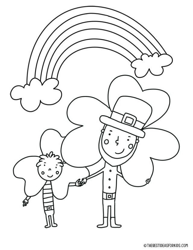 St patricks day coloring pages free printables