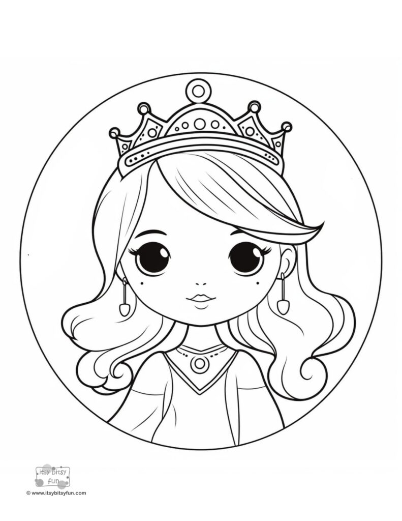 Free printable princess coloring pages