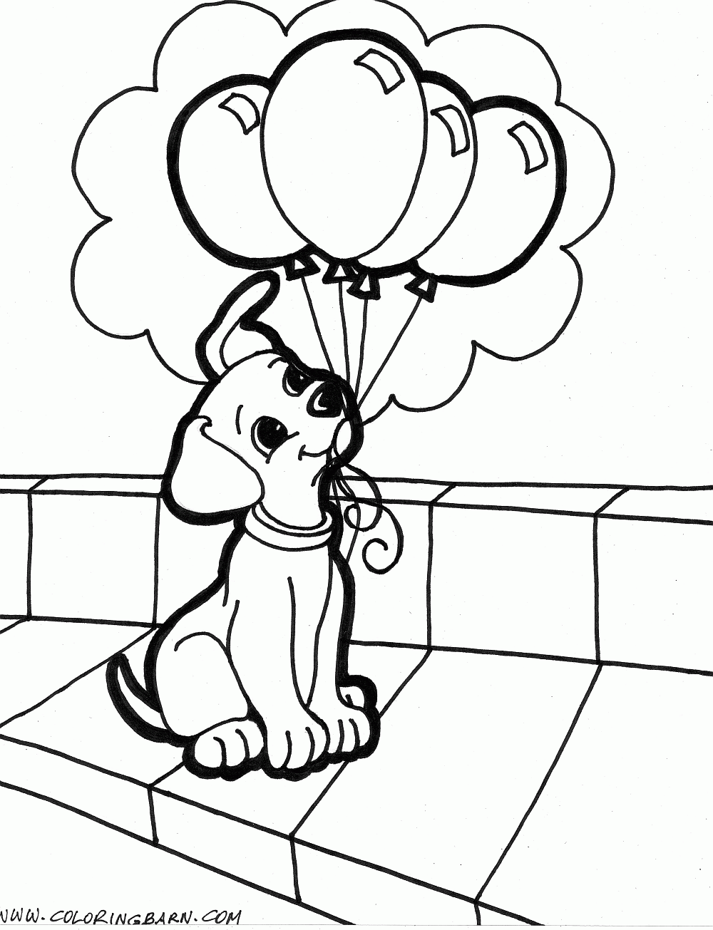 Puppy coloring pages