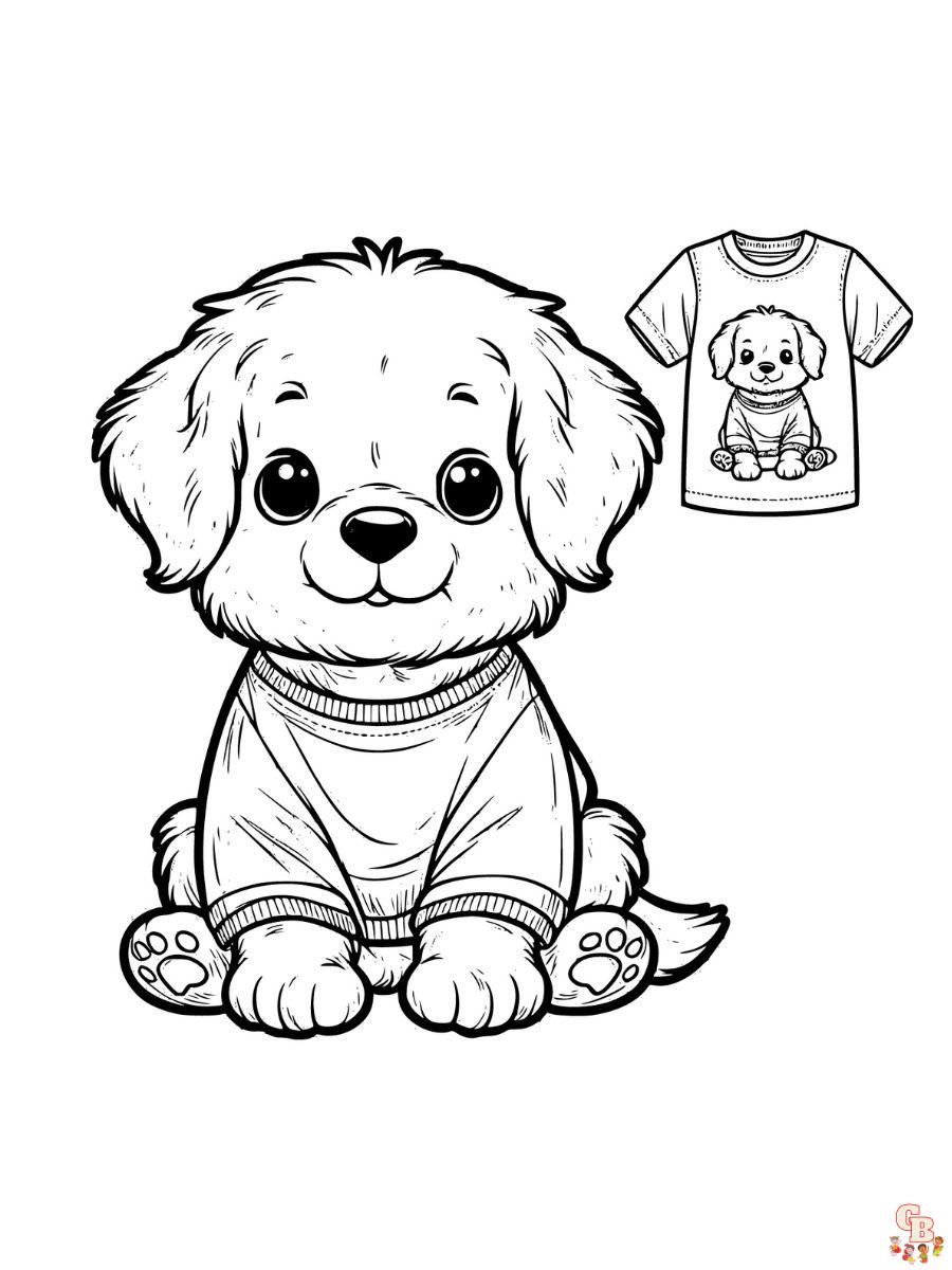 Puppy coloring pages