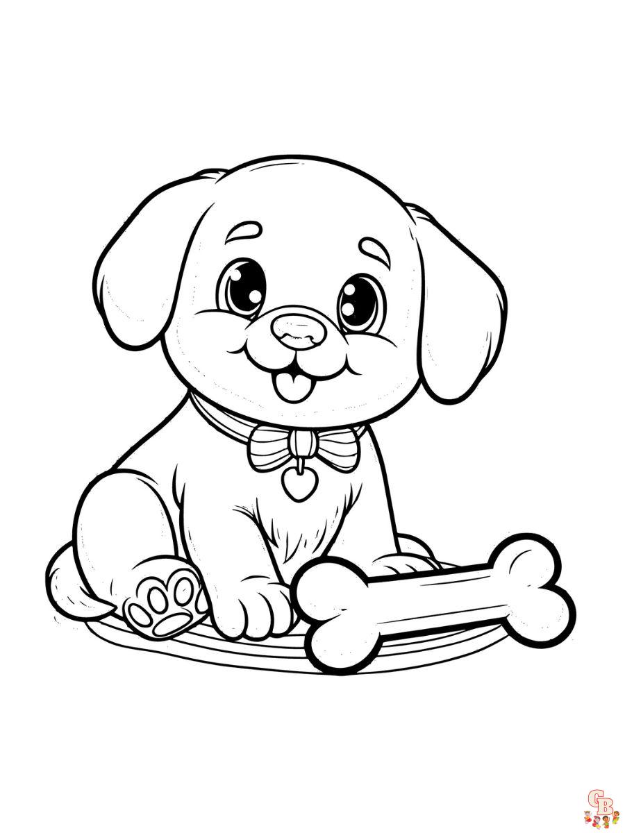 Puppy coloring pages