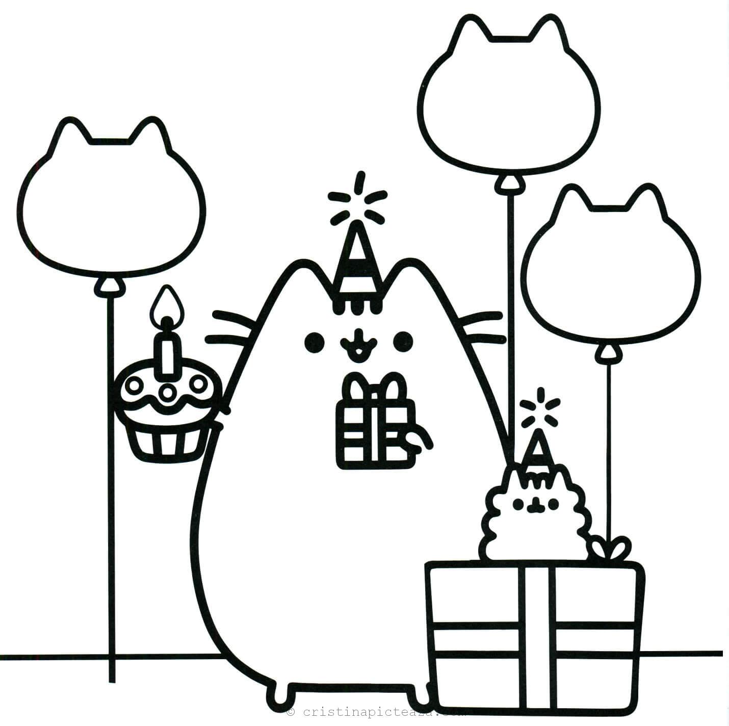Pusheen coloring pages â coloring sheets with pusheen