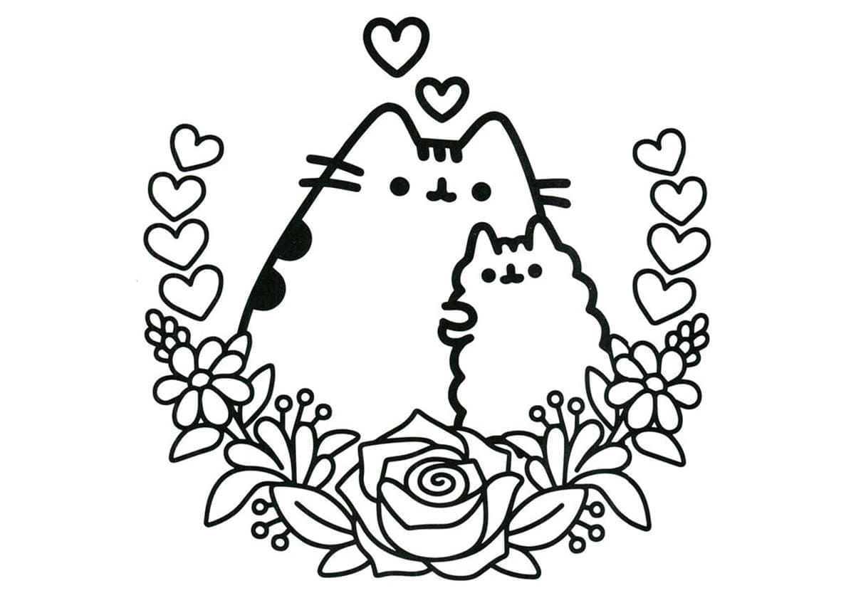Pusheen coloring pages pieces print for free wonder day â coloring pages for children and adults