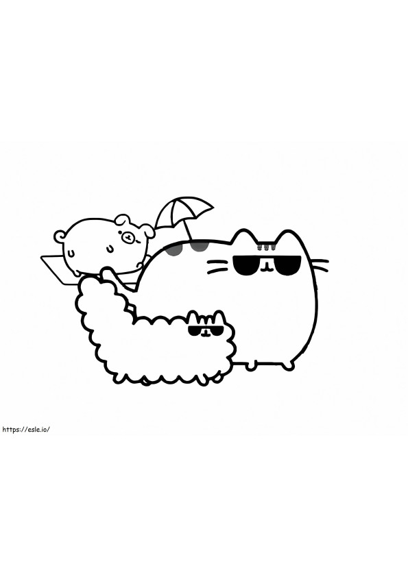 Pusheen coloring coloring pages