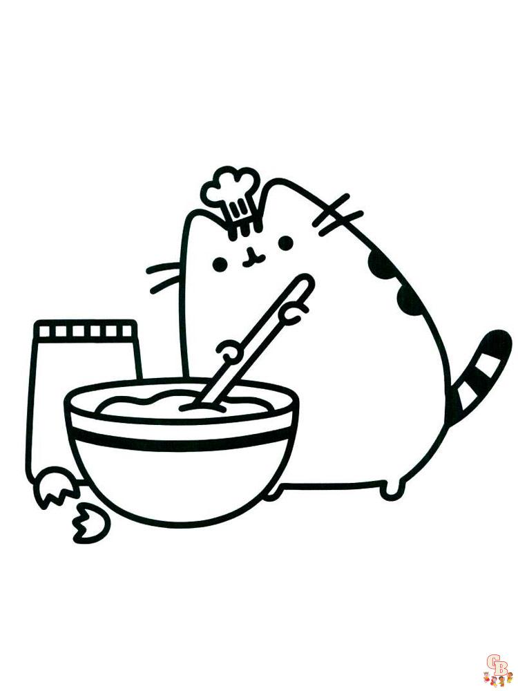 Explore the joy of coloring with pusheen coloring pages