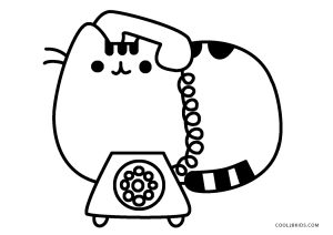 Free printable pusheen coloring pages for kids