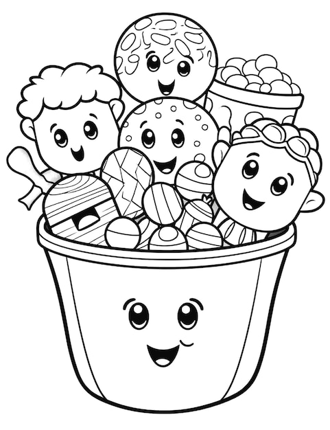 Page friends coloring page images
