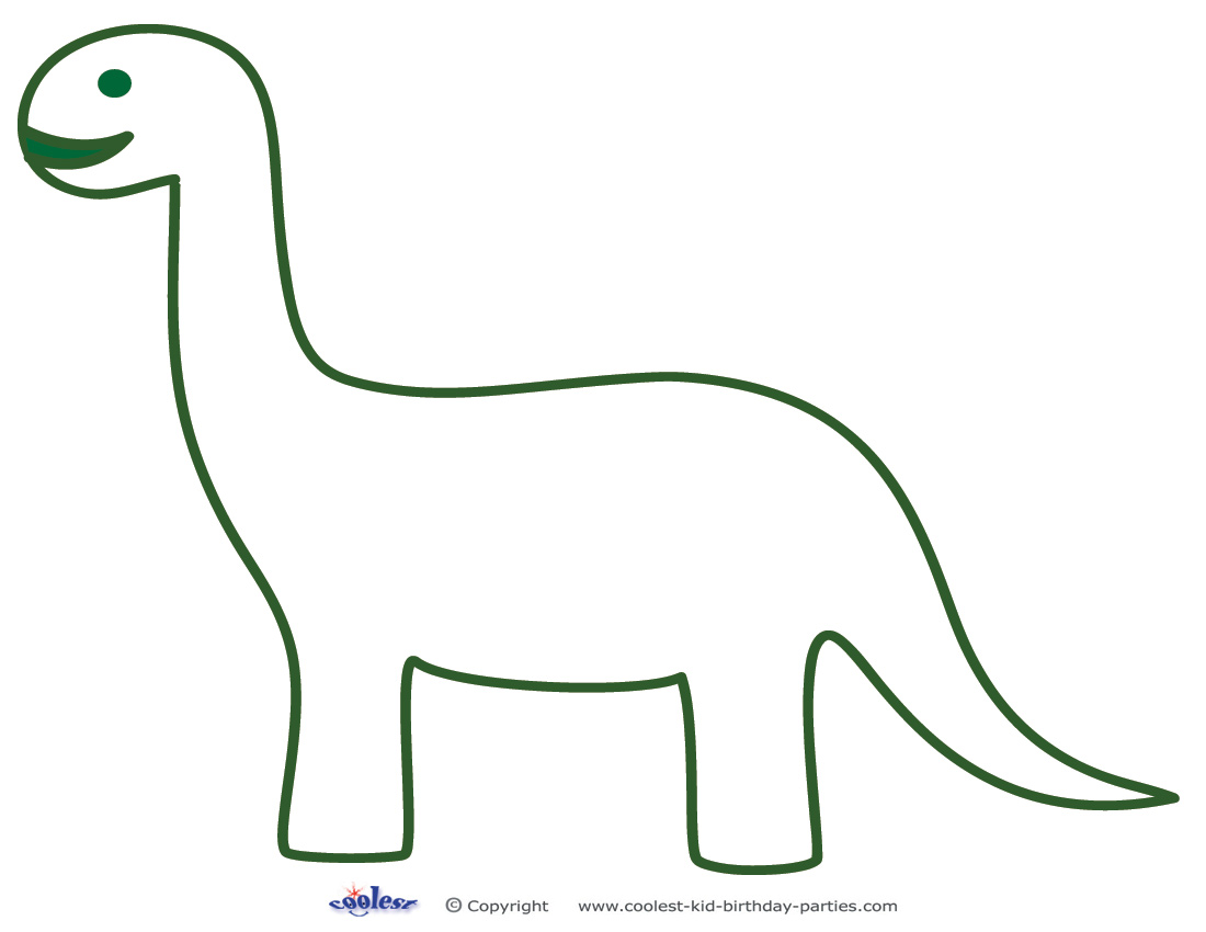 Printable brontosaurus decoration