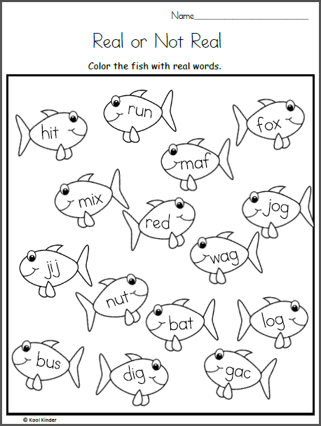 Find the fishy real words