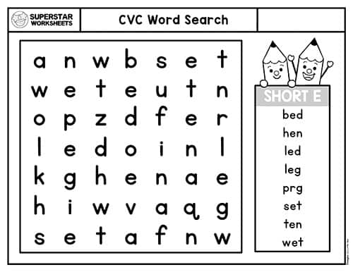 Cvc worksheets