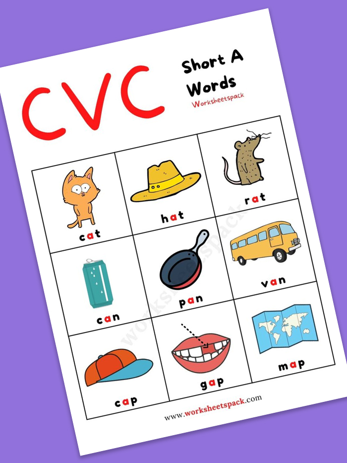 Fun free printable cvc lists for kids learning to read kids activities blog