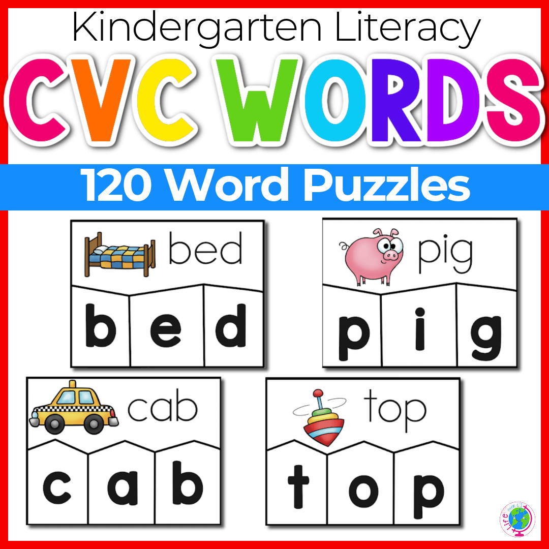 Cvc word family puzzles