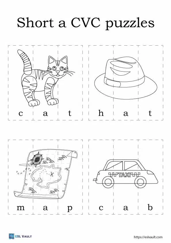 Free printable cvc puzzles