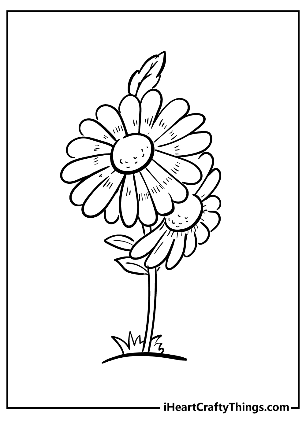 Daisy coloring pages free printables