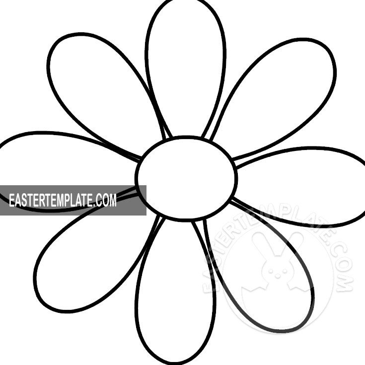 Free printable daisy template