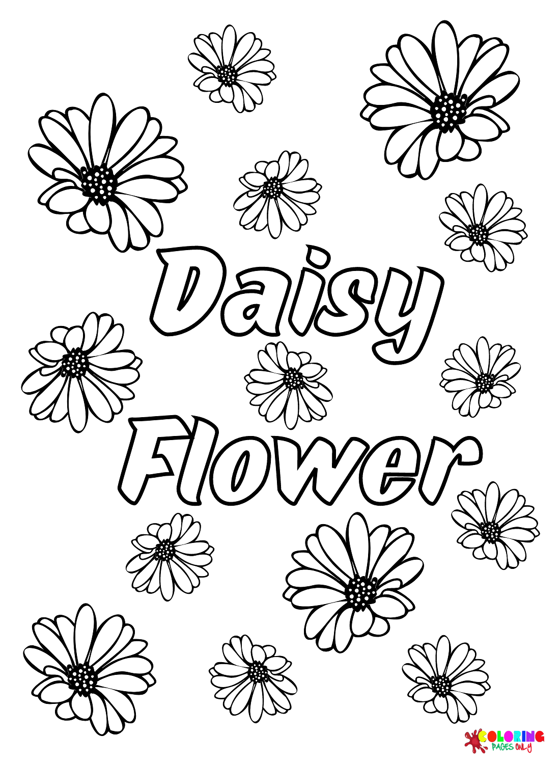 Daisy coloring pages printable for free download