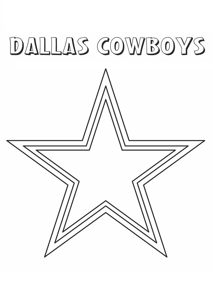 Dallas cowboys malvorlagen