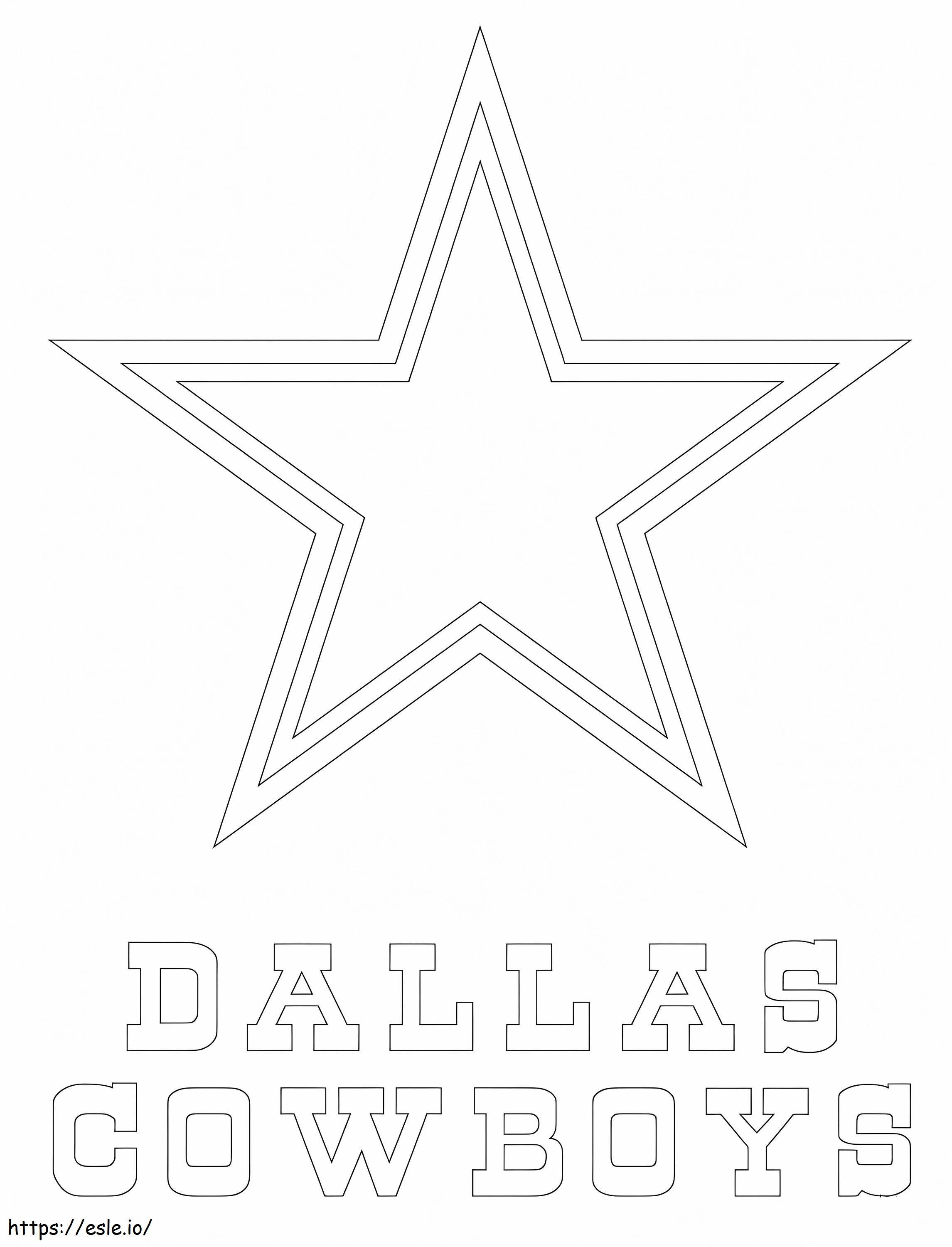 Dallas cowboys coloring page