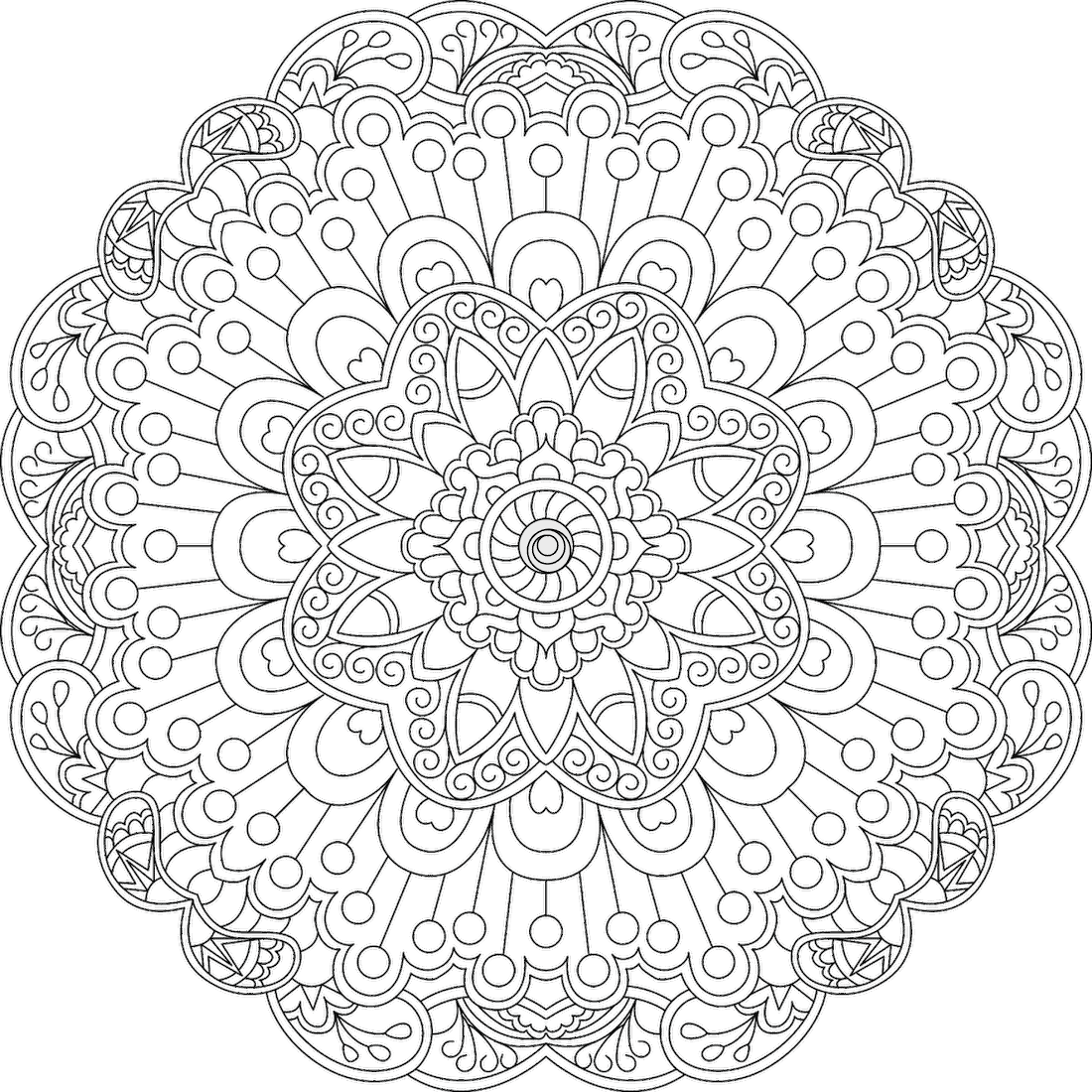 Dandelion pandemonium coloring page