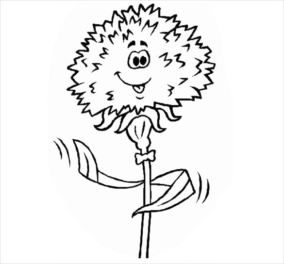 Flower coloring pages
