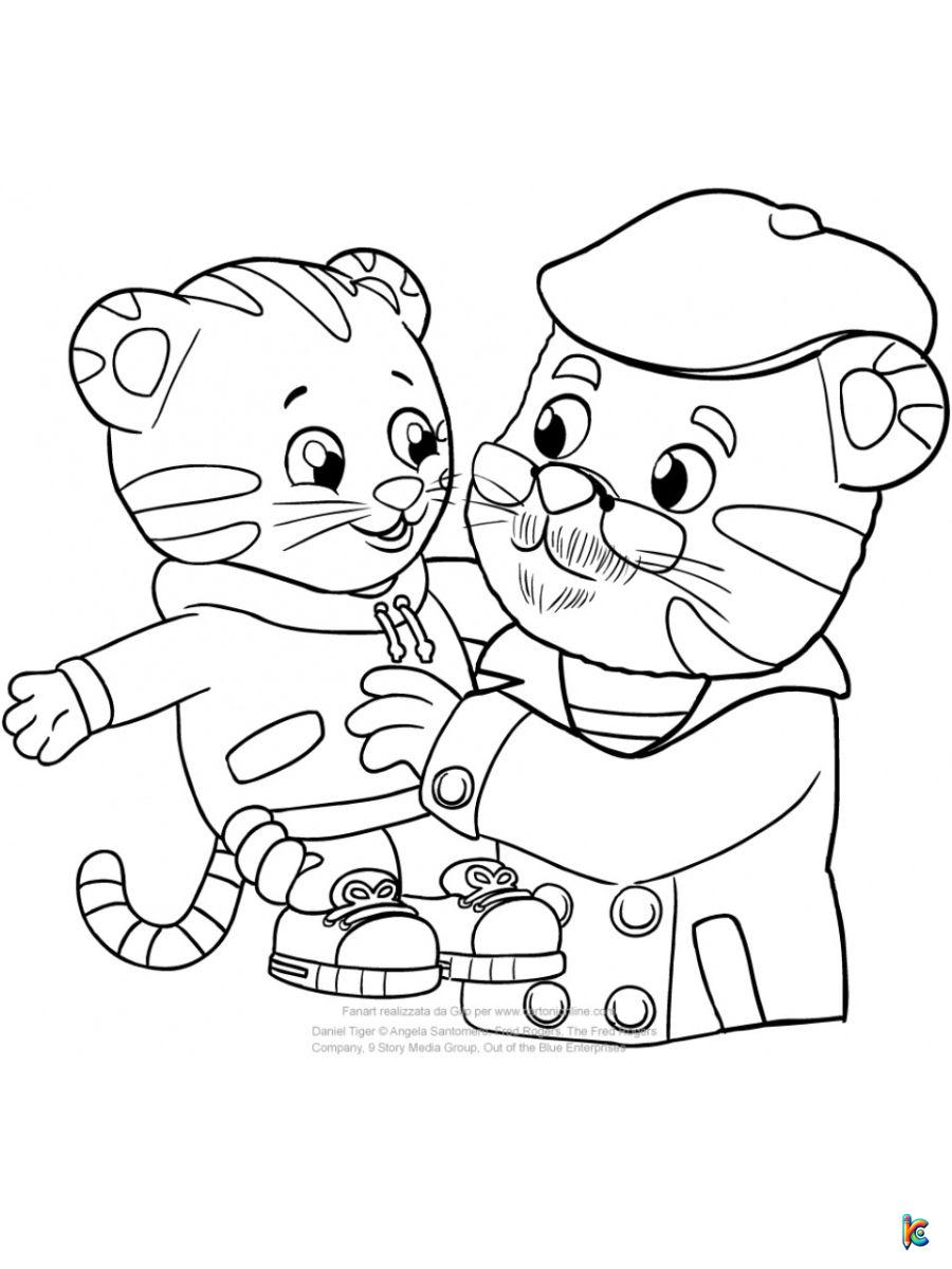 Daniel tiger coloring pages â