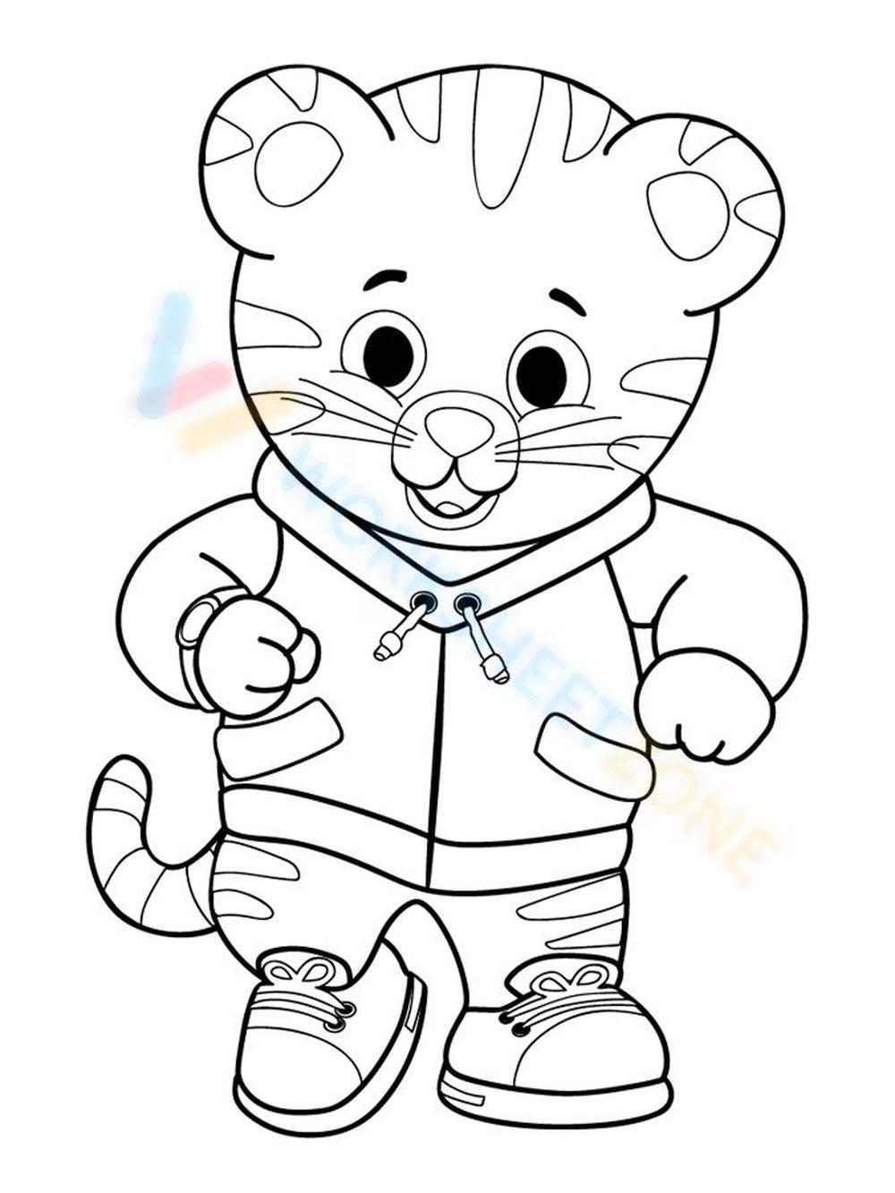 Free printable daniel tiger coloring pages for kids