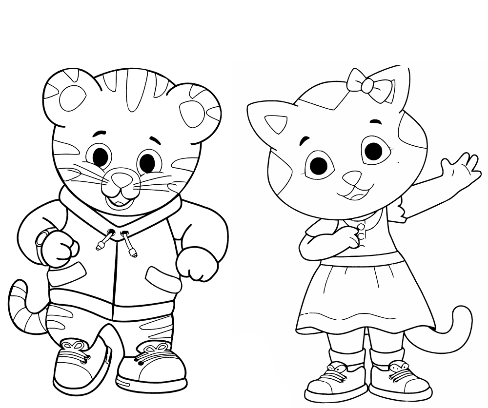Daniel tiger coloring pages