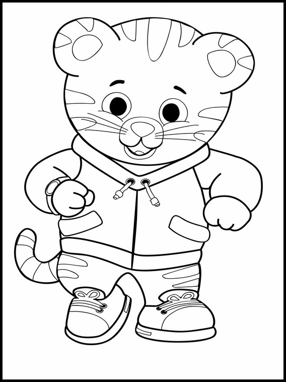 Free printable coloring sheets daniel tiger