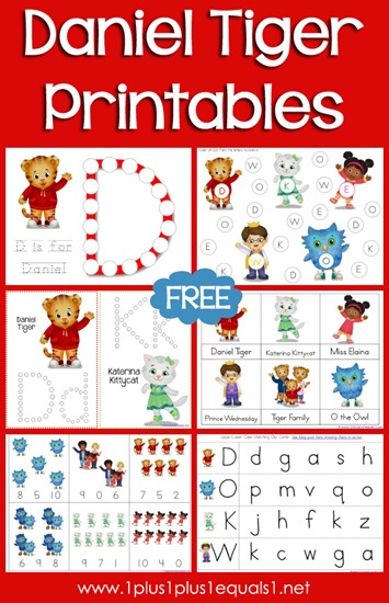 Daniel tiger printables free