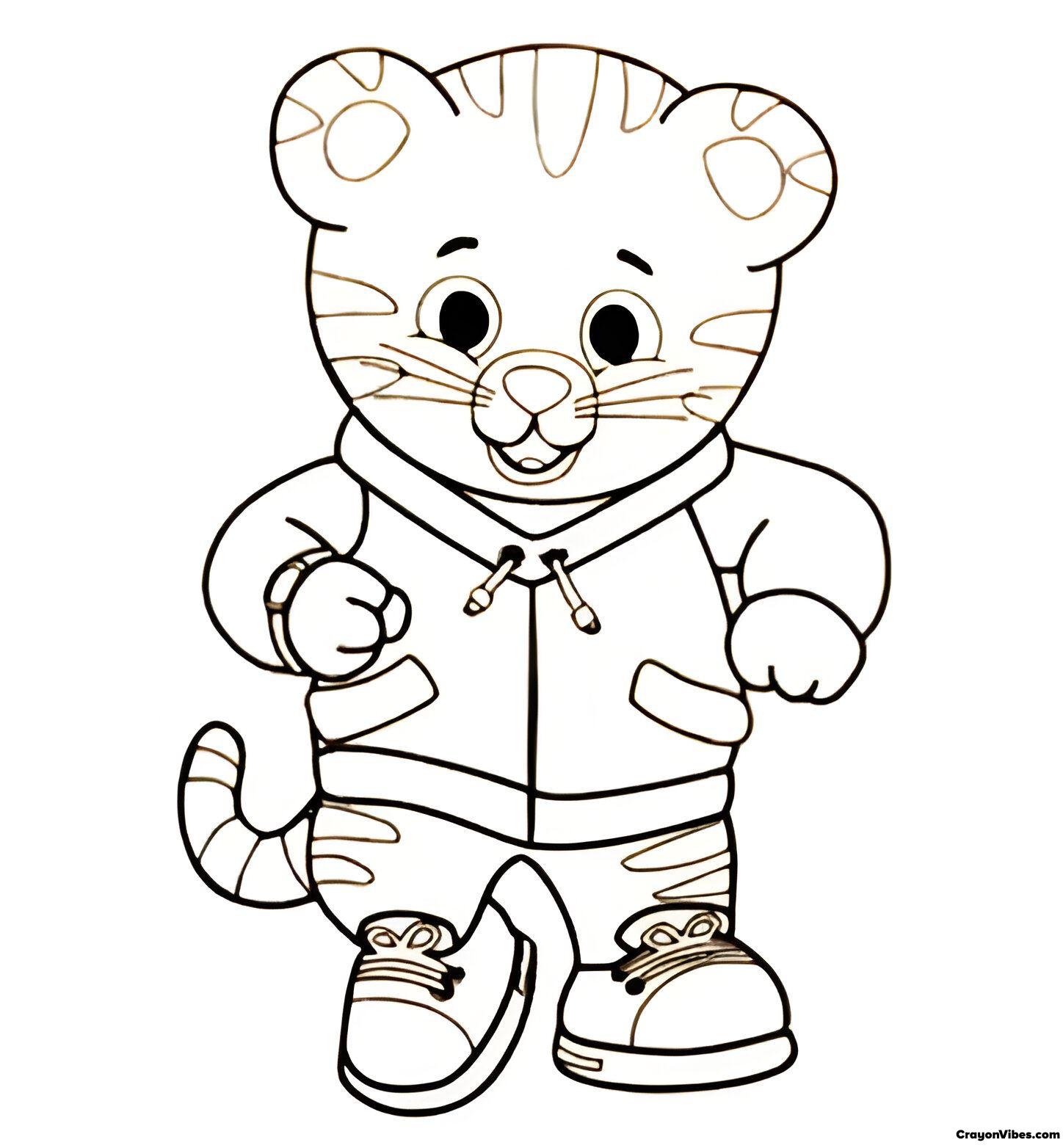 Daniel tiger coloring pages free printable for kids