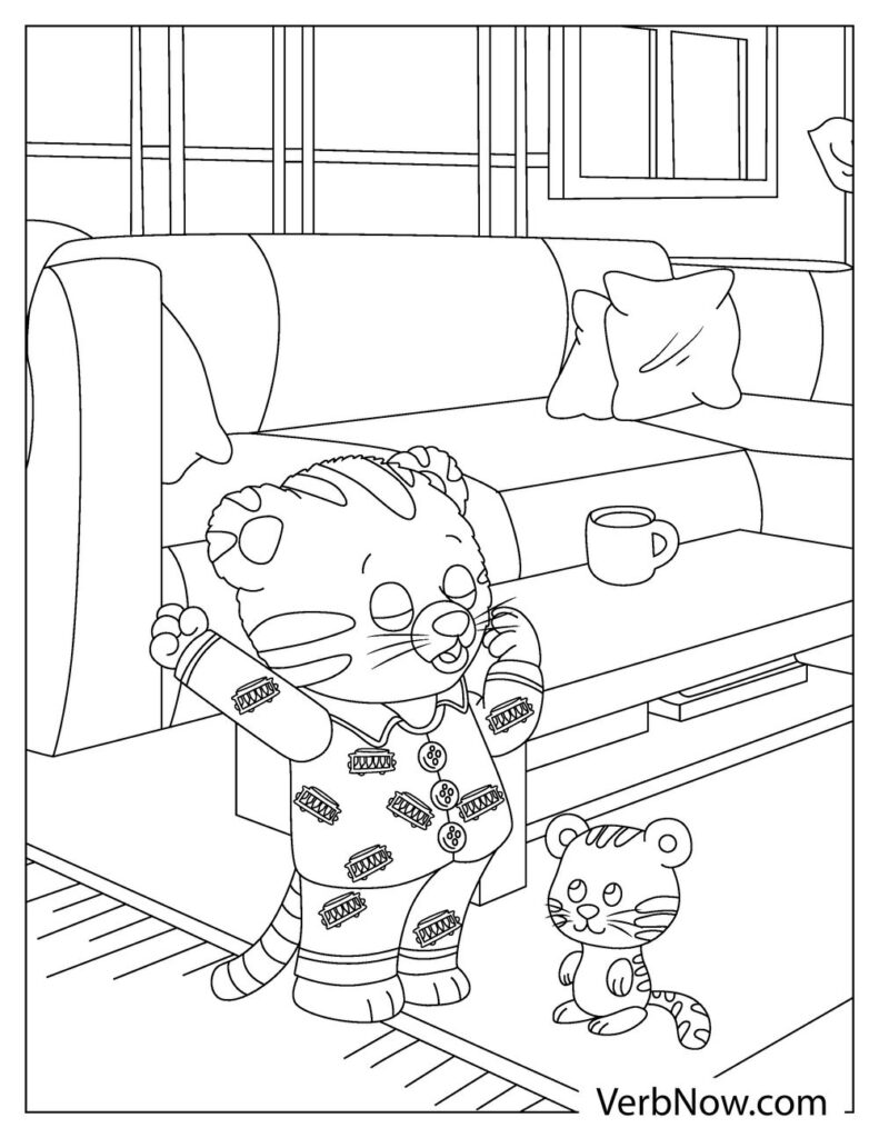 Free daniel tiger coloring pages book for download printable pdf
