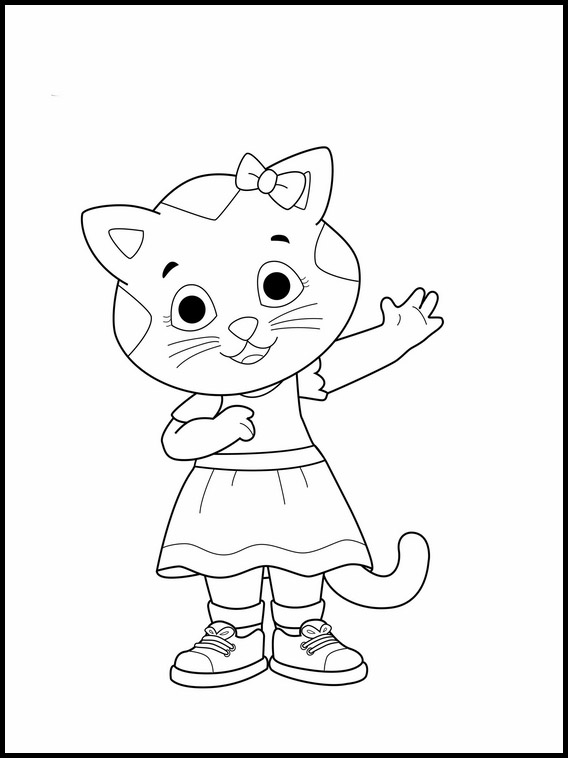 Coloring pages daniel tiger