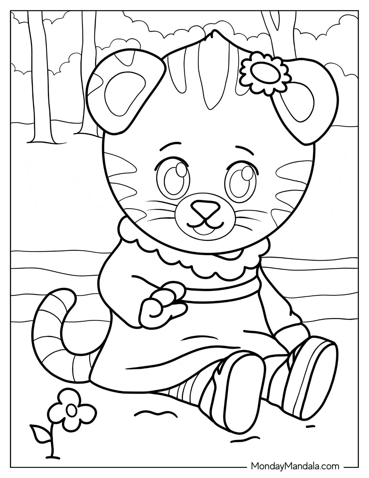 Daniel tiger coloring pages free pdf printables