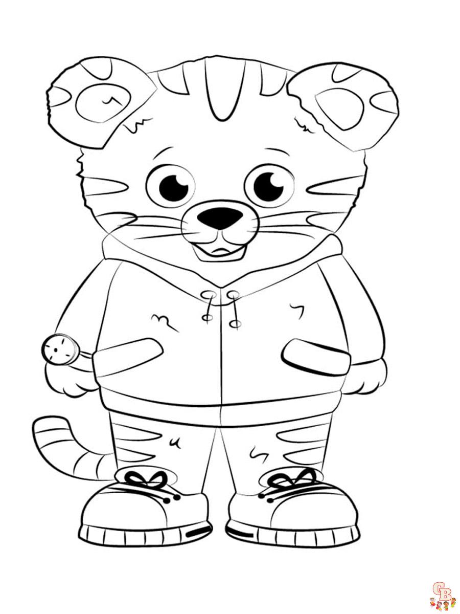 Daniel tiger coloring pages free for kids