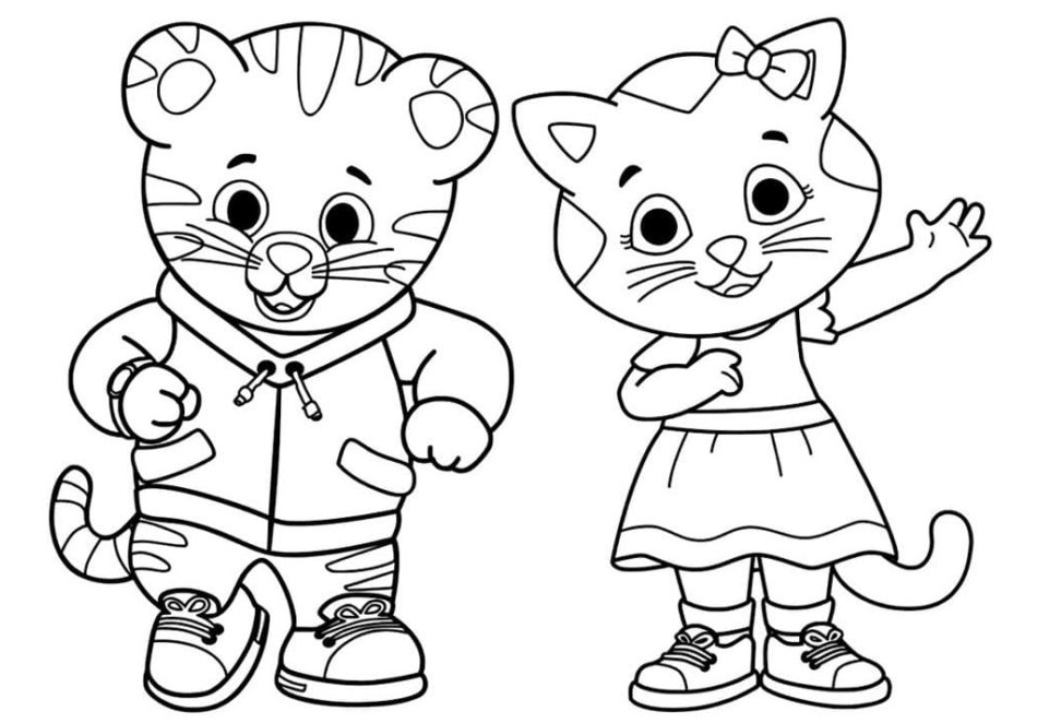 Daniel tiger coloring pages pictures free printable