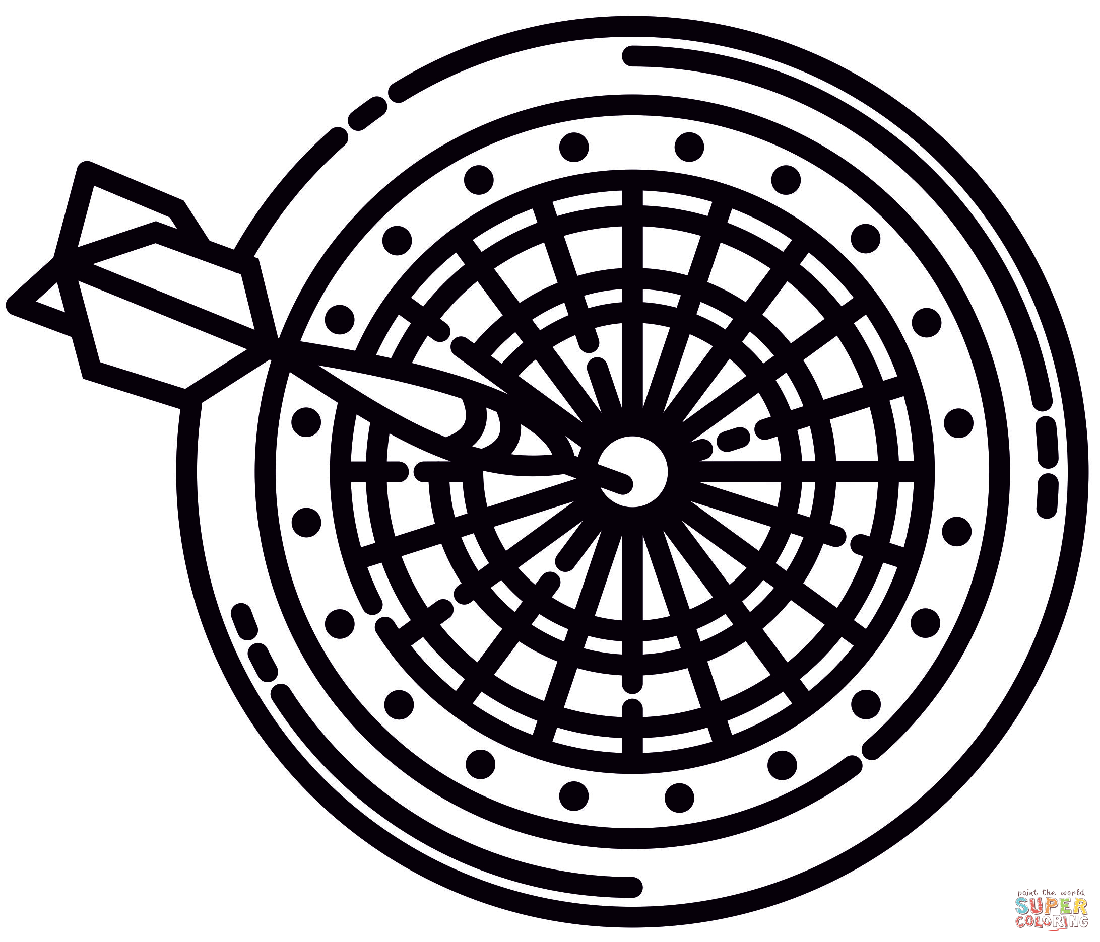 Darts coloring page free printable coloring pages
