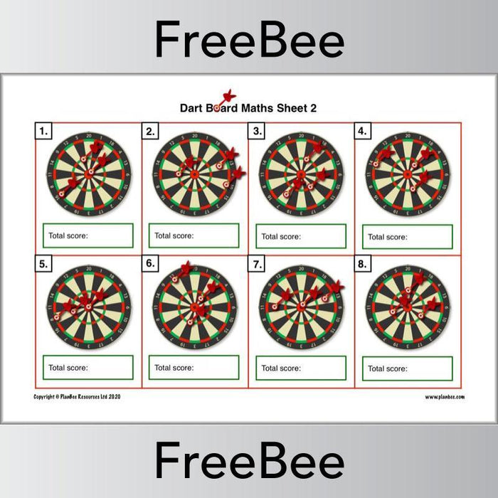 Free primary games darts boards challenges by