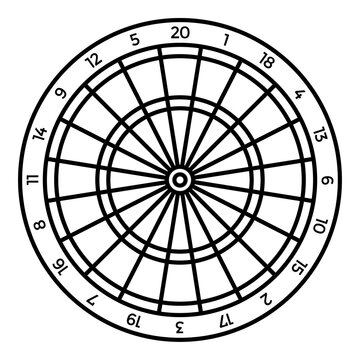 Dartboard clipart images â browse photos vectors and video