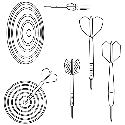 Dart stock illustration